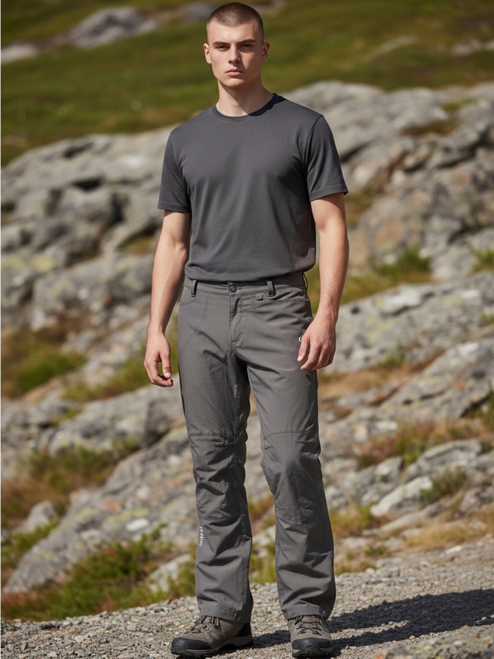 Dare2B Gray Canvas Outdoor Hiking Work Pants Men's size 32